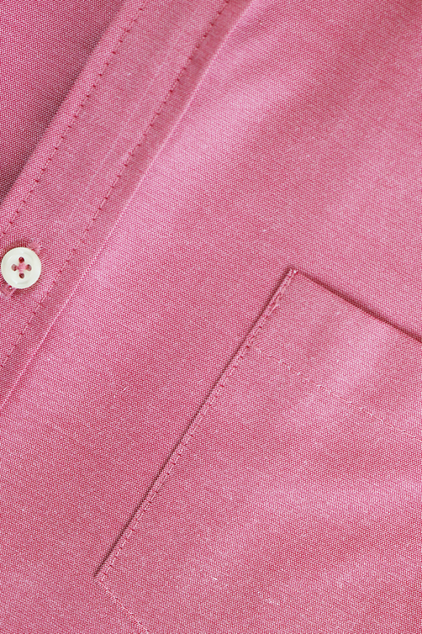 Camisa Corte Regular Color Rosado Con Bolsa Para Caballero