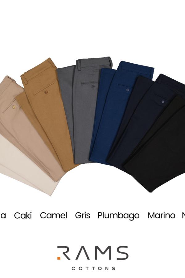 Pantalón De Vestir Con Bolsas Color Arena Regular Stretch Para Hombre
